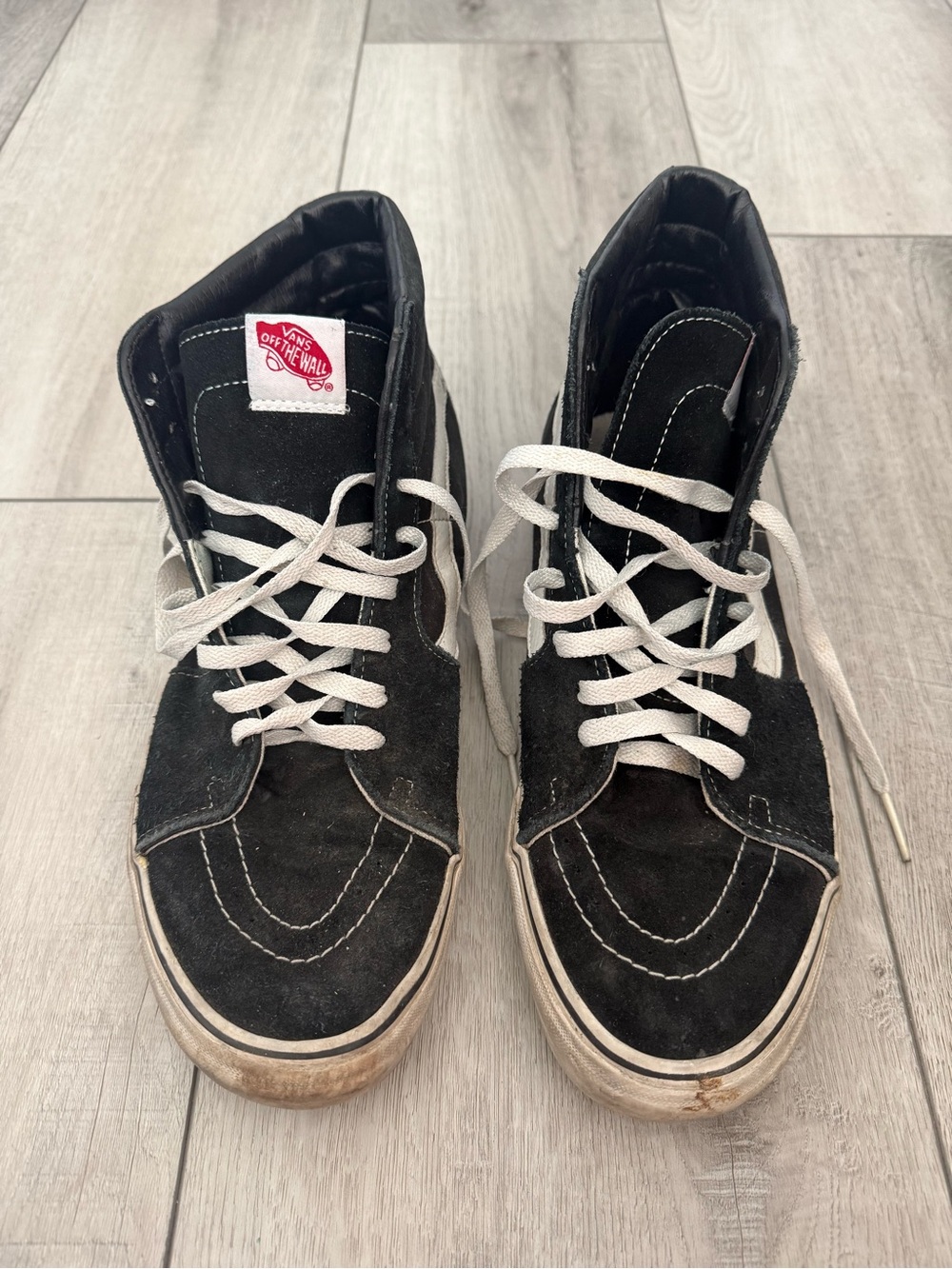 Vans Black and White High-Top Sneakers - Picture 2 of 3
